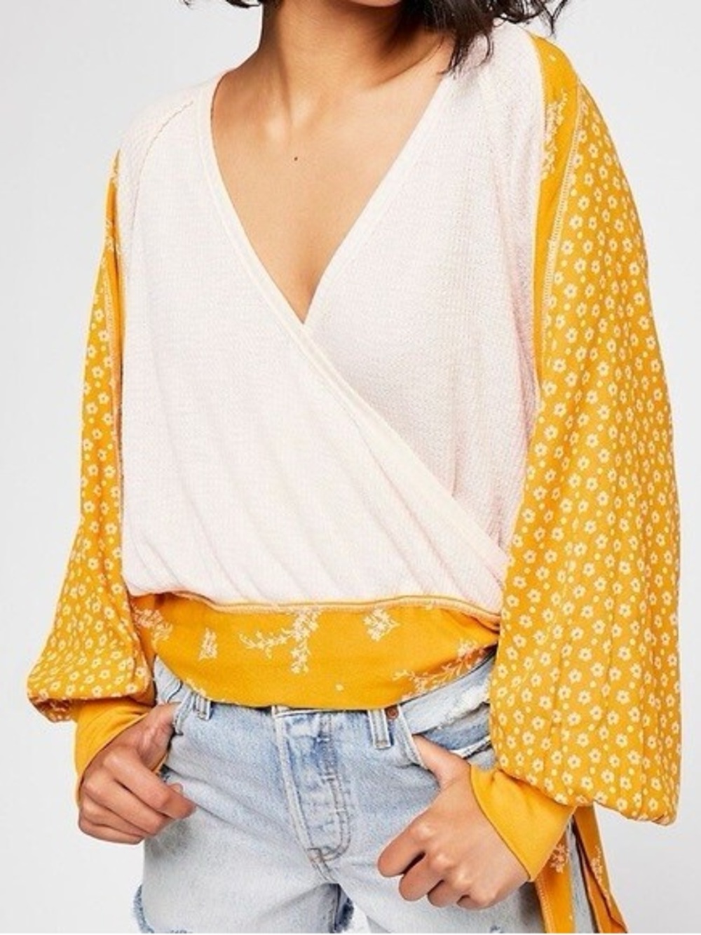 Free People Wrap Blouse